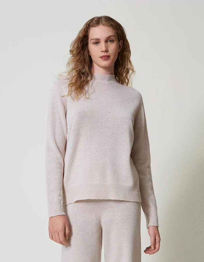 Twinset lange mouw pull goud