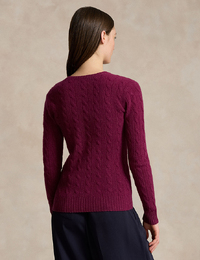 Ralph Lauren Dames pull met v-hals bordeaux