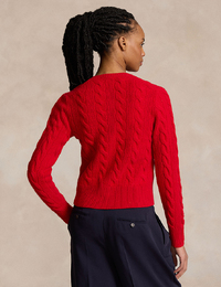 Ralph Lauren Dames lange mouw gilet rood