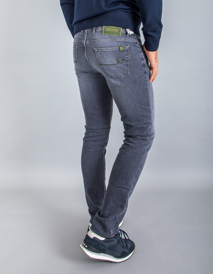 Atelier Noterman slim fit jeans grijs