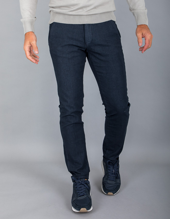 Mason's modern fit broek blauw