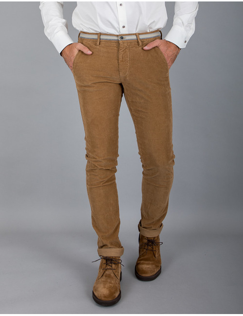 Mason's modern fit broek camel