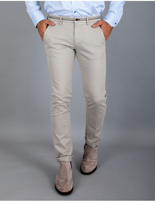 Mason's modern fit broek ecru