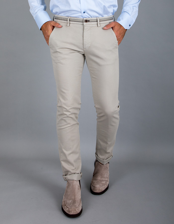 Mason's modern fit broek ecru