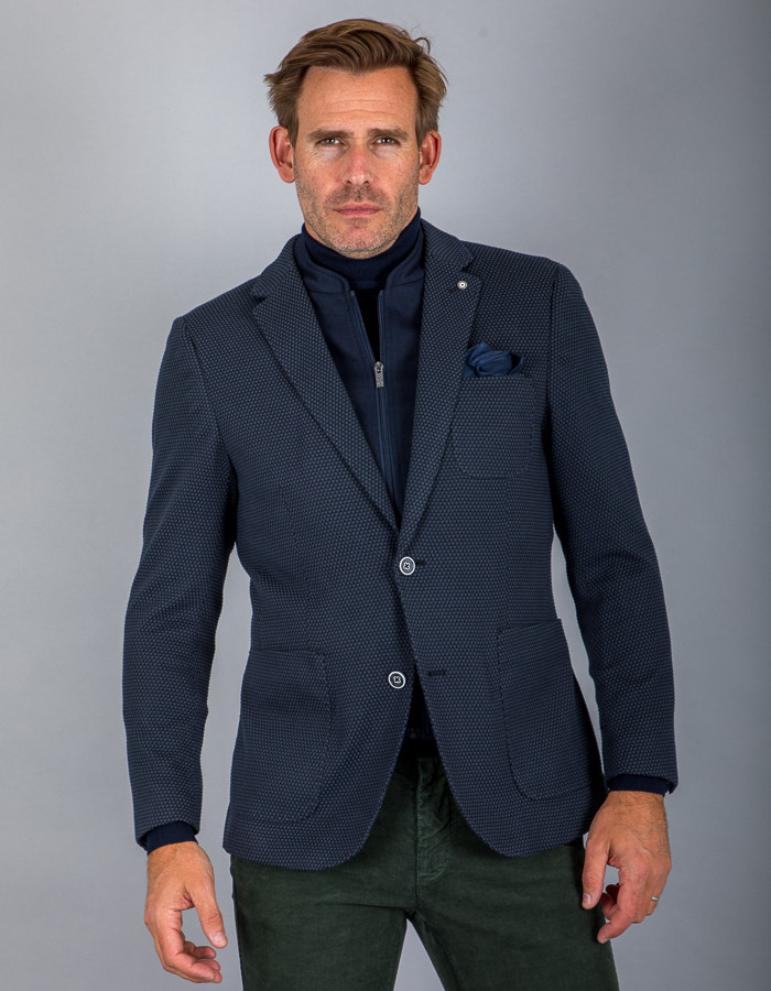 Blue Industry modern fit blazer marine