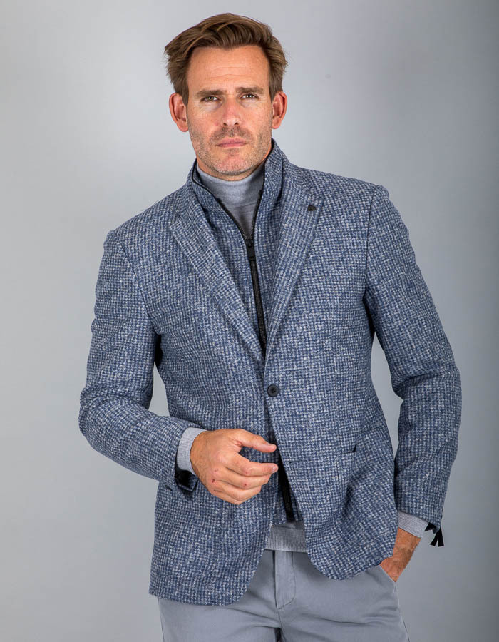 Roy Robson regular fit blazer blauw