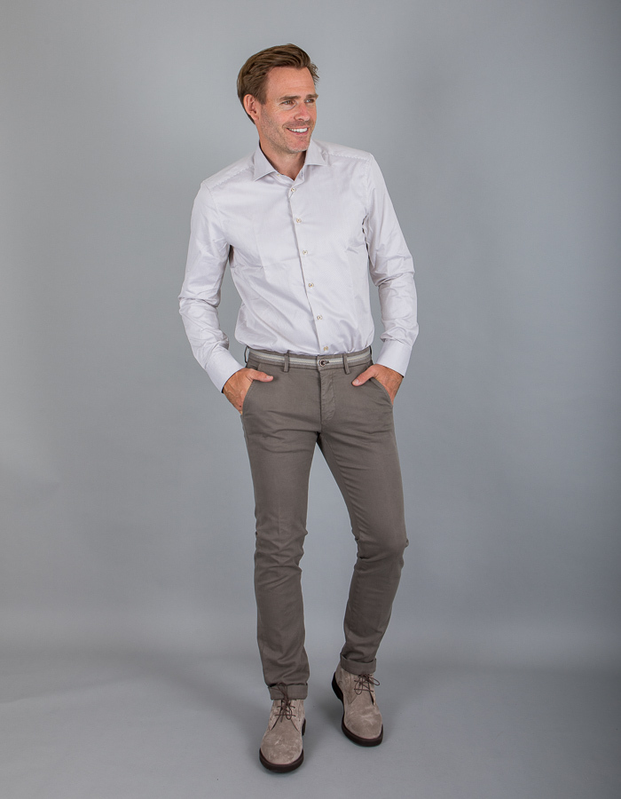 Stenströms slim fit hemd beige