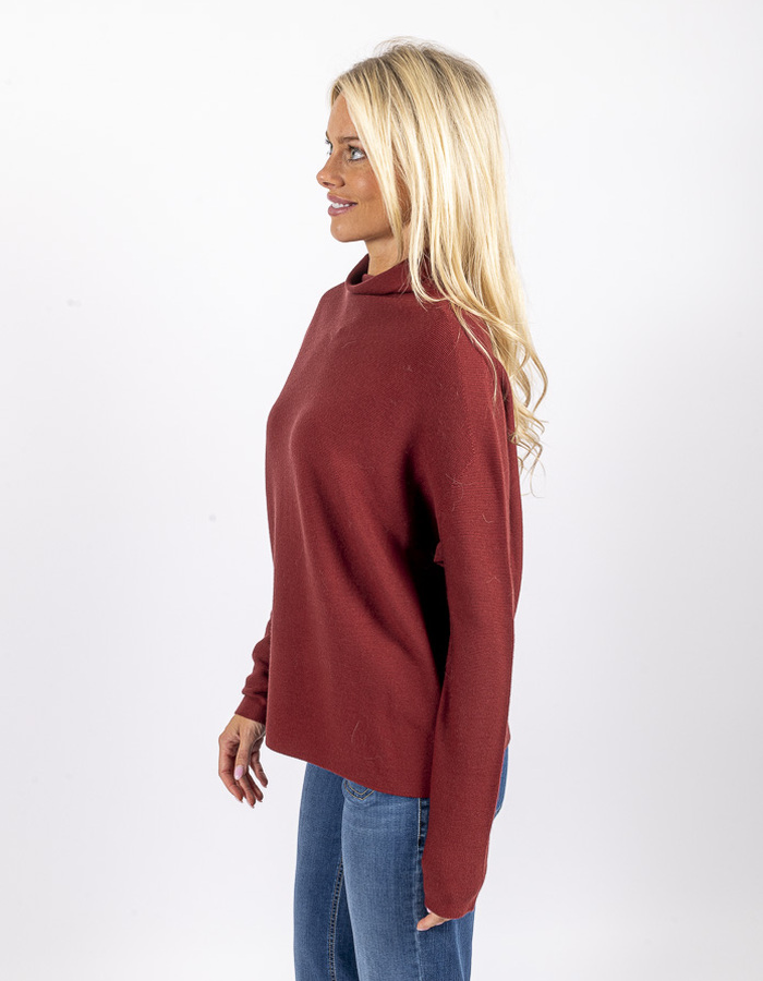 Drykorn lange mouw pull rood