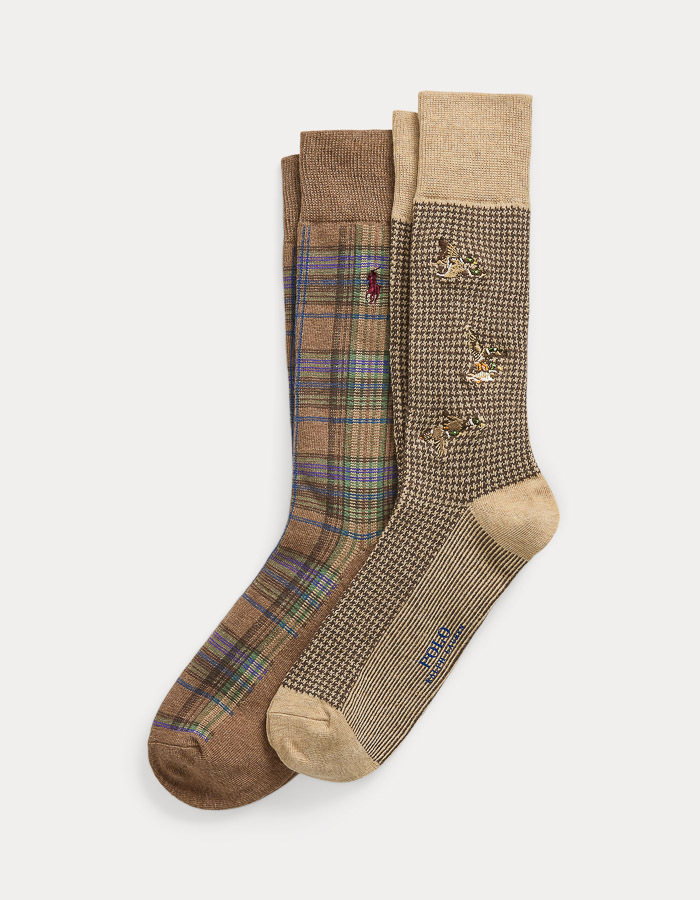 Patterned Trouser Sock 2-Pack