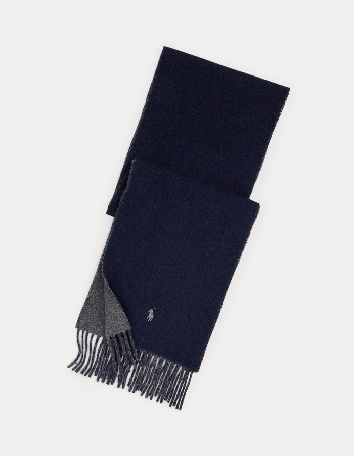 Reversible Wool-Blend Scarf