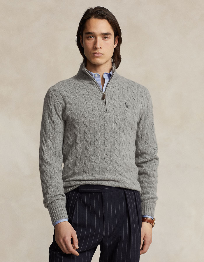 Cable-Knit Wool-Cashmere Sweater