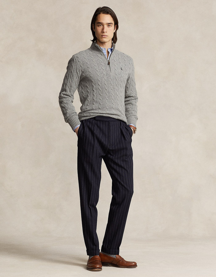 Cable-Knit Wool-Cashmere Sweater