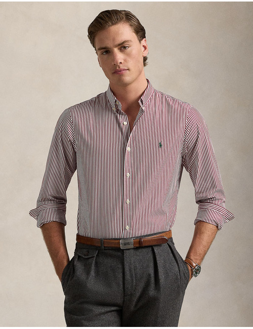 Slim Fit Stretch Poplin Shirt