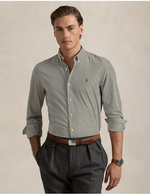 Slim Fit Stretch Poplin Shirt