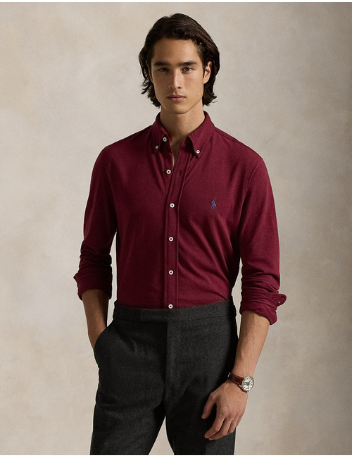 Ralph Lauren custom fit hemd bordeaux