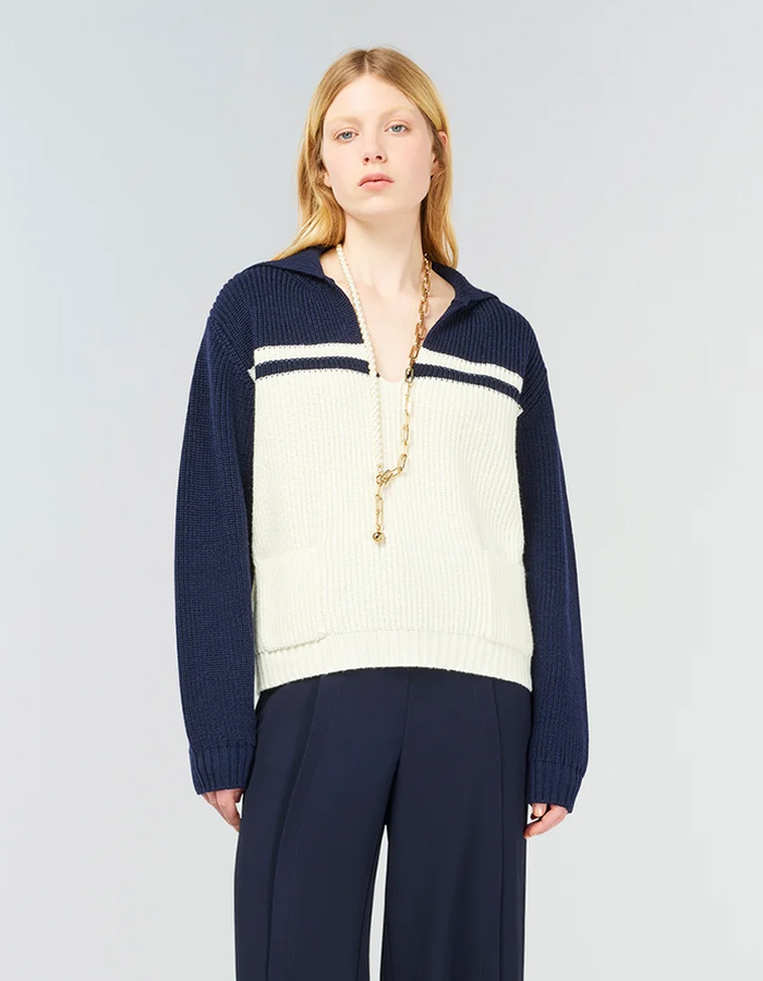 Semi Couture lange mouw pull marine