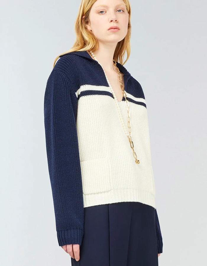 Semi Couture lange mouw pull marine