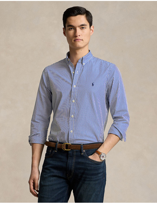 Slim Fit Stretch Poplin Shirt