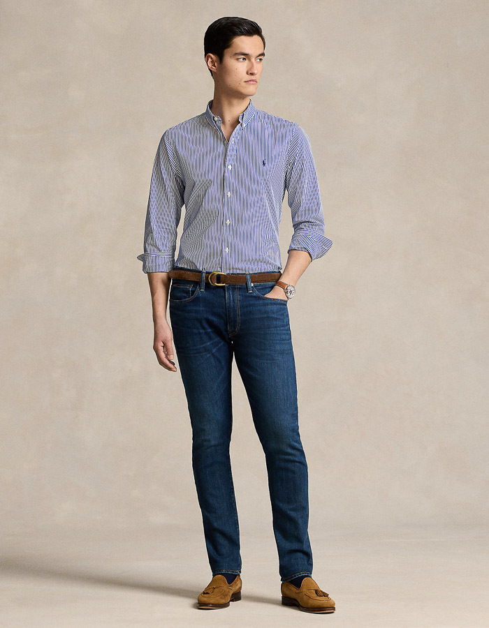 Slim Fit Stretch Poplin Shirt