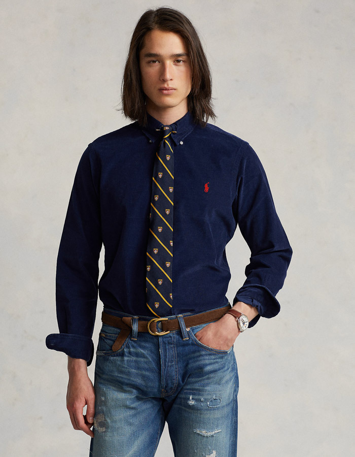 SLIM FIT CORDUROY SHIRT