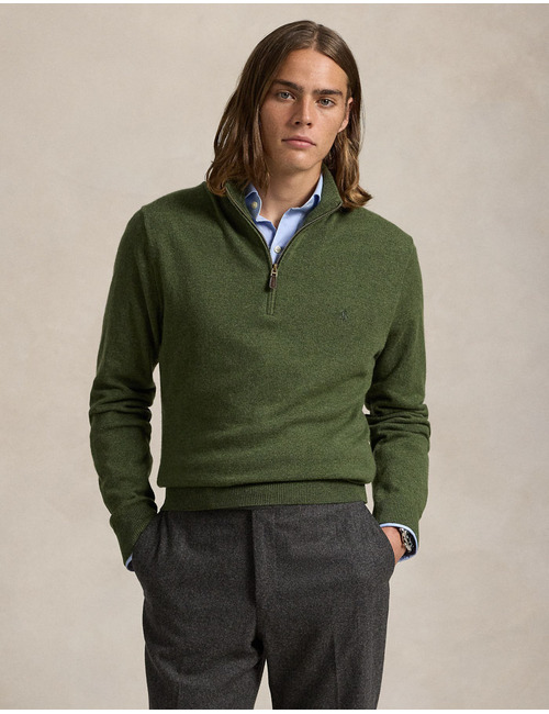 WOOL QUARTER-ZIP SWEATER