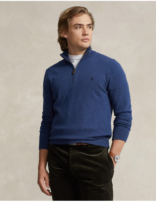 WOOL QUARTER-ZIP SWEATER