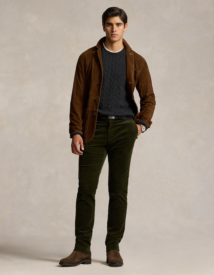 STRETCH SLIM FIT CORDUROY PANT