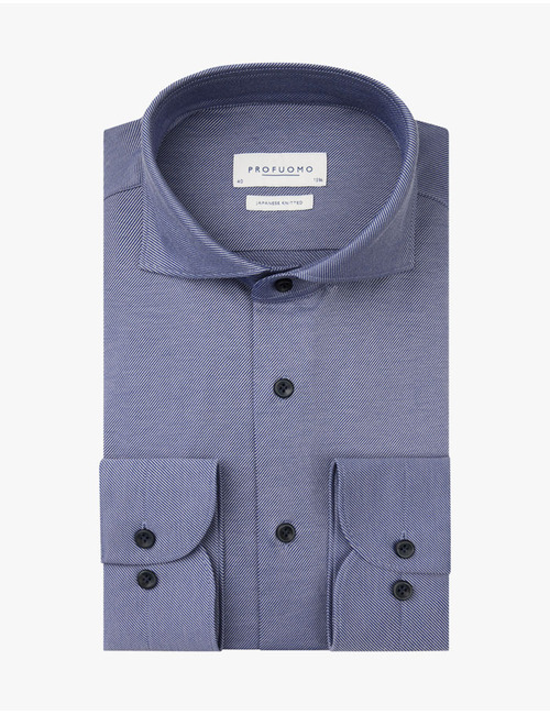 Twill Japanese knitted shirt