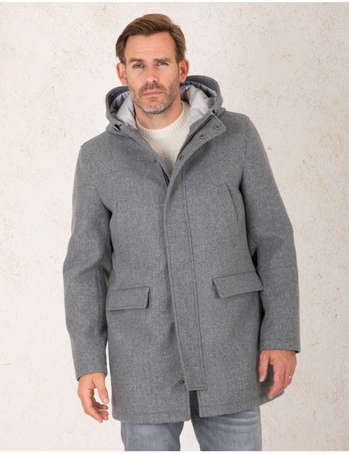 Parka met vaste capuchon