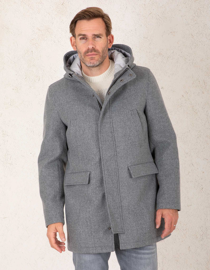 Parka met vaste capuchon