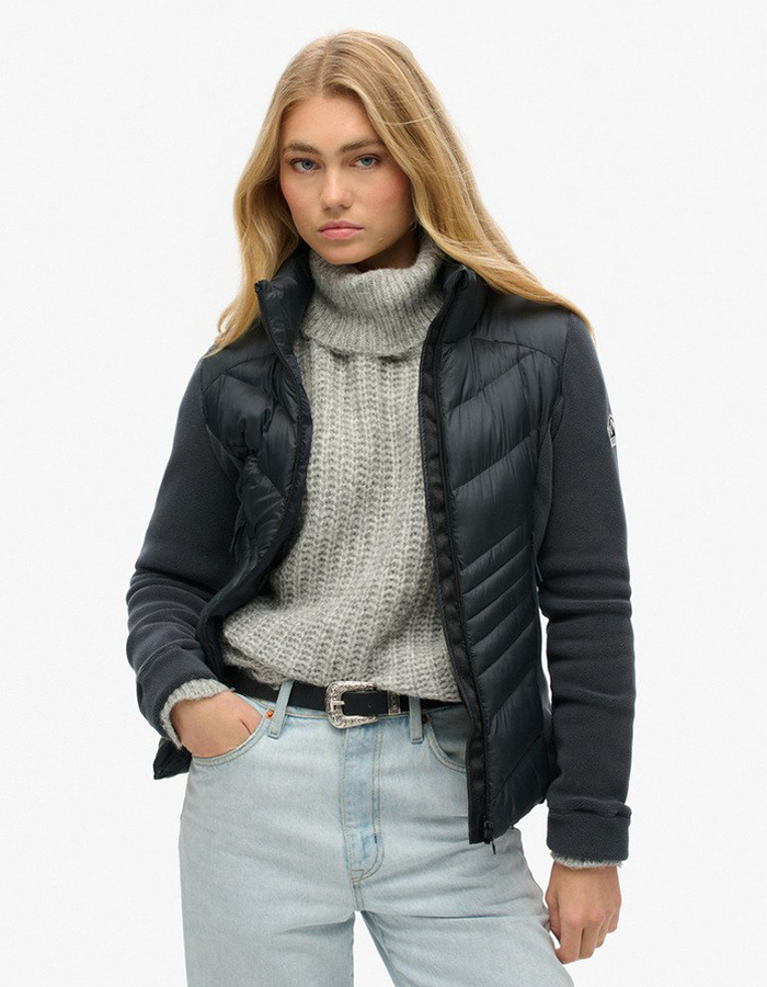 Superdry lange mouw sweater zwart