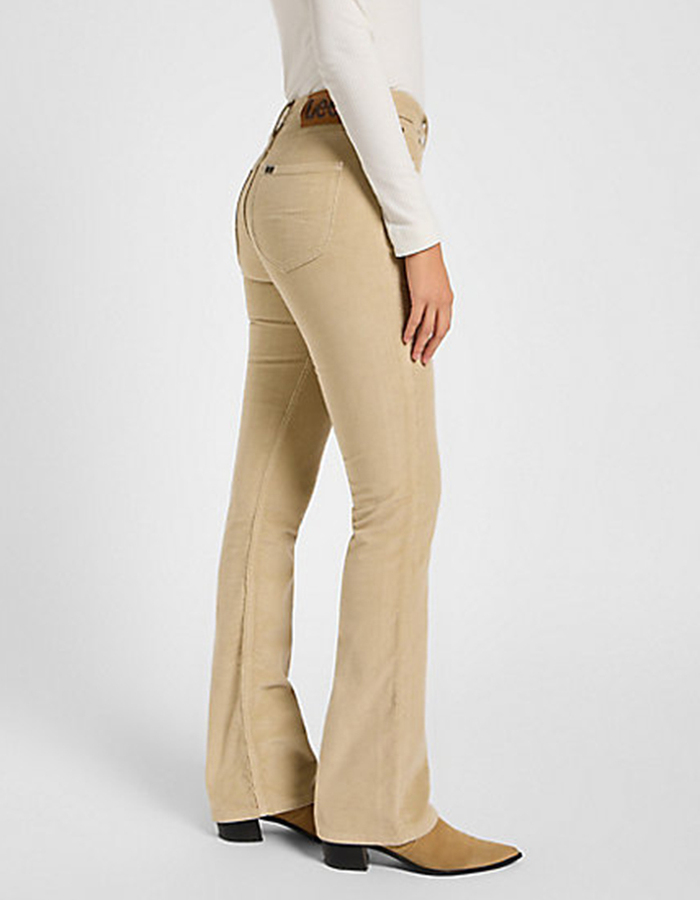 Lee Wrangler broek beige