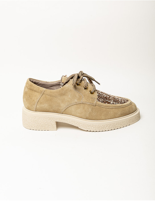 Dlsport veterschoenen beige