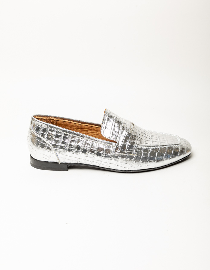 Babouche mocassin zilver