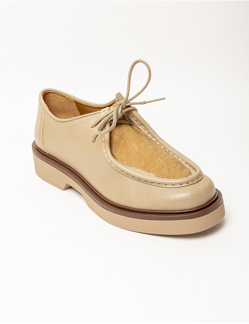 Ctwlk veterschoenen beige