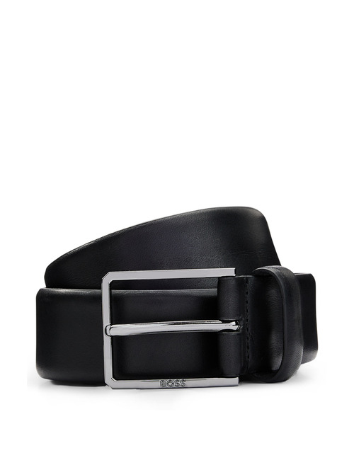 BOSS Elegante Leren Riem met Logo Gesp