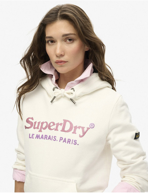 Superdry lange mouw sweater ecru