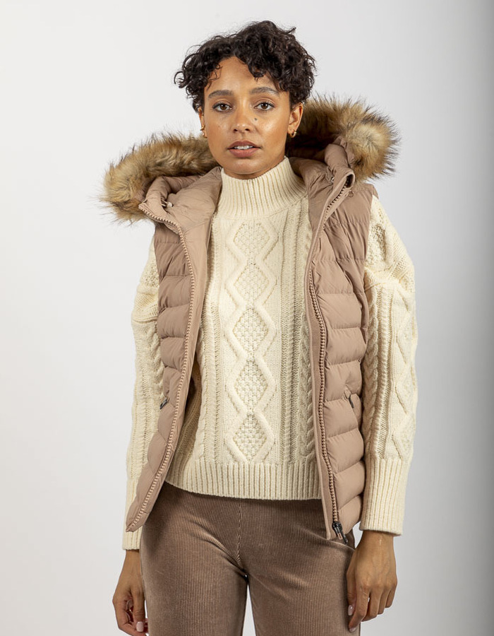 Superdry bodywarmer camel