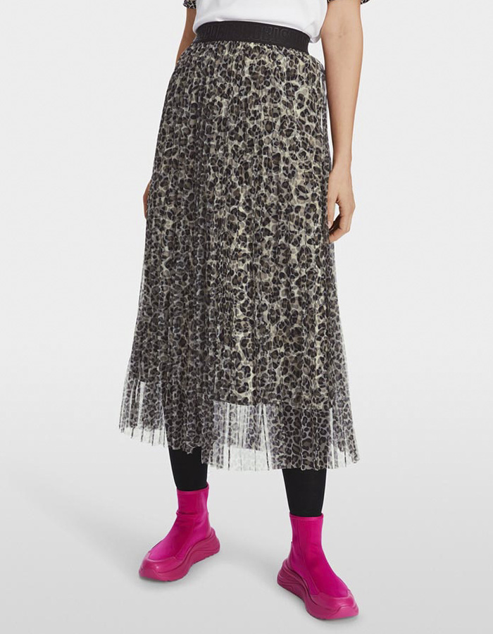 Marccain midi rok leopard