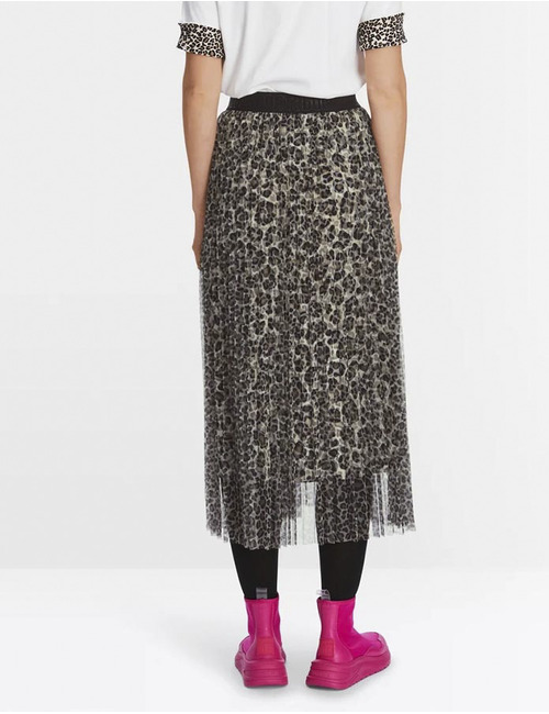 Marccain midi rok leopard