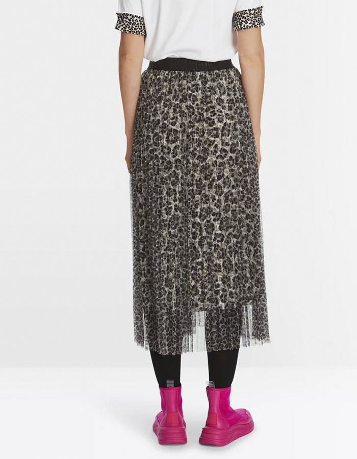 Marccain midi rok leopard