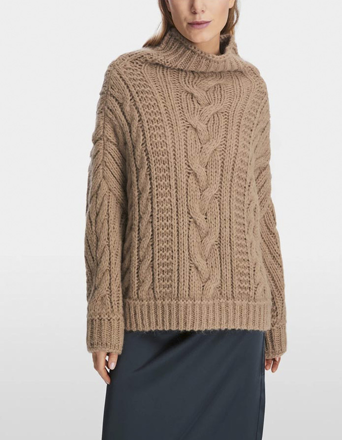 Marccain lange mouw pull camel