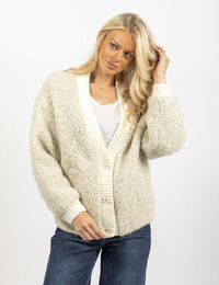 Drykorn lange mouw gilet beige