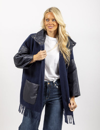 Due Amanti poncho marine