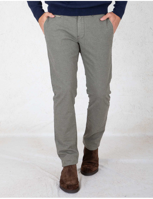 Atelier Noterman slim fit broek groen