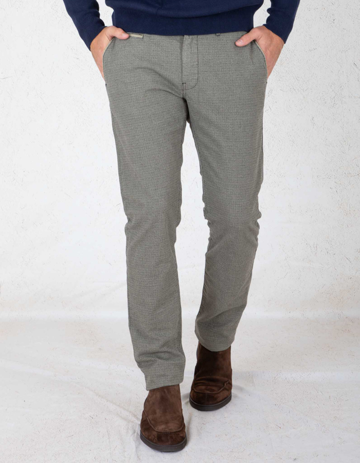 Atelier Noterman slim fit broek groen