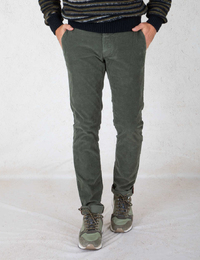 Atelier Noterman slim fit broek groen