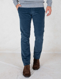 Atelier Noterman slim fit broek blauw