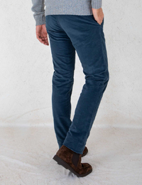 Atelier Noterman slim fit broek blauw