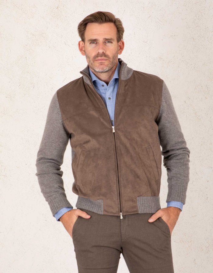 Gran Sasso cardigan bruin